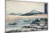 Temple Buildings in Landscape with Mountains, Japanese Wood-Cut Print-Lantern Press-Mounted Art Print