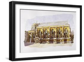 Temple Church, Temple-Annabel Wilson-Framed Giclee Print