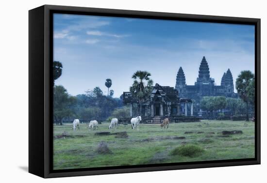 Temple Complex of Angkor Wat, Angkor, UNESCO World Heritage Site, Siem Reap, Cambodia, Indochina-Andrew Stewart-Framed Stretched Canvas