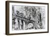 Temple Courtyard (Pen and Ink on Paper)-Giovanni Battista Piranesi-Framed Giclee Print