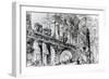 Temple Courtyard (Pen and Ink on Paper)-Giovanni Battista Piranesi-Framed Giclee Print