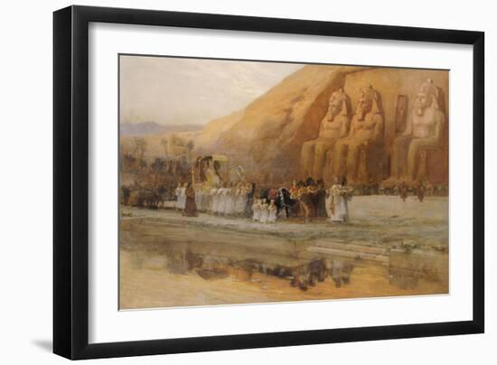 Temple d'Abou Simbel, la Fete Du Pharoan-Frederick Arthur Bridgman-Framed Giclee Print