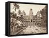 Temple d'Angkor Vat, quatrième enceinte, côté ouest-null-Framed Stretched Canvas