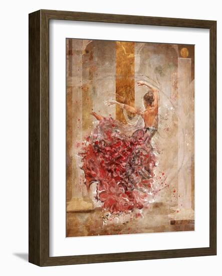 Temple Dancer No. 1-Marta Wiley-Framed Art Print