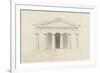 Temple de Paestum : Elévation e la façade restaurée. Côté de l'est-Eugène Viollet-le-Duc-Framed Giclee Print