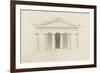 Temple de Paestum : Elévation e la façade restaurée. Côté de l'est-Eugène Viollet-le-Duc-Framed Giclee Print