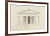 Temple de Paestum : Elévation e la façade restaurée. Côté de l'est-Eugène Viollet-le-Duc-Framed Giclee Print