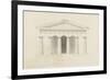 Temple de Paestum : Elévation e la façade restaurée. Côté de l'est-Eugène Viollet-le-Duc-Framed Giclee Print