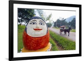 Temple Decoration, Nget Pyaw Taw Pagoda, Pindaya, Myanmar (Burma), Asia-Christian Kober-Framed Photographic Print