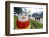 Temple Decoration, Nget Pyaw Taw Pagoda, Pindaya, Myanmar (Burma), Asia-Christian Kober-Framed Photographic Print