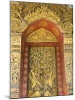 Temple Door, Wat Paphaimsaiyaram, Luang Prabang, Laos, Indochina, Southeast Asia, Asia-Richard Maschmeyer-Mounted Photographic Print