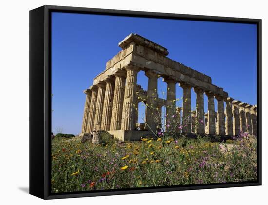 Temple E, Dating from 5th Century Bc, Selinunte, Near Castelventrano, Sicily, Italy-Richard Ashworth-Framed Stretched Canvas