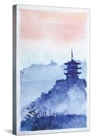 Temple Forest and Dawn-Trends International-Stretched Canvas