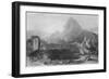 Temple & Fountain at Jagwhan, c19th century-James Redaway-Framed Giclee Print