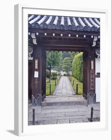 Temple Gate, Sesshuji, Kyoto, Japan-Rob Tilley-Framed Premium Photographic Print