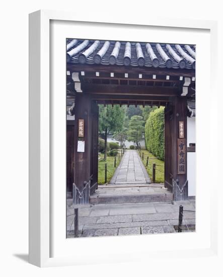 Temple Gate, Sesshuji, Kyoto, Japan-Rob Tilley-Framed Photographic Print
