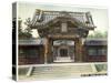 Temple Gate, Shiba, Tokyo, Japan, Early 20th Century-null-Stretched Canvas