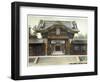 Temple Gate, Shiba, Tokyo, Japan, Early 20th Century-null-Framed Giclee Print