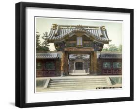 Temple Gate, Shiba, Tokyo, Japan, Early 20th Century-null-Framed Giclee Print