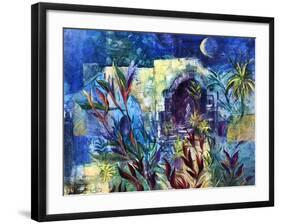 Temple Guardian, 2022 (acrylic on board)-Margaret Coxall-Framed Giclee Print