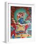 Temple Guardian Guarding the South, Named Virudhaka, Kopan Monastery, Kathmandu, Nepal, Asia-Godong-Framed Photographic Print