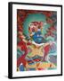 Temple Guardian Guarding the South, Named Virudhaka, Kopan Monastery, Kathmandu, Nepal, Asia-Godong-Framed Photographic Print