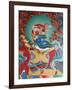 Temple Guardian Guarding the South, Named Virudhaka, Kopan Monastery, Kathmandu, Nepal, Asia-Godong-Framed Photographic Print