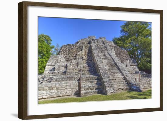 Temple I, Chaccoben, Mayan Archaeological Site-Richard Maschmeyer-Framed Photographic Print