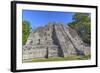 Temple I, Chaccoben, Mayan Archaeological Site-Richard Maschmeyer-Framed Photographic Print