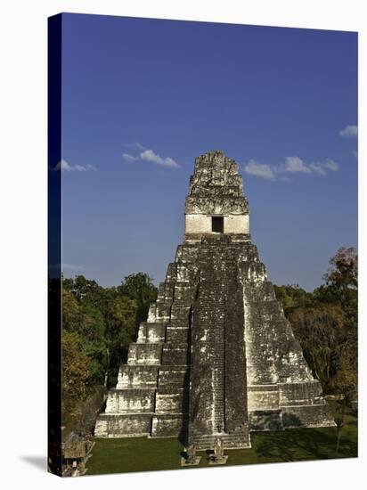 Temple I or Temple of the Giant Jaguar at Tikal-Danny Lehman-Stretched Canvas