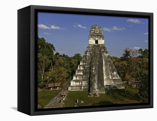 Temple I or Temple of the Giant Jaguar at Tikal-Danny Lehman-Framed Stretched Canvas