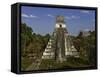 Temple I or Temple of the Giant Jaguar at Tikal-Danny Lehman-Framed Stretched Canvas