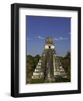 Temple I or Temple of the Giant Jaguar at Tikal-Danny Lehman-Framed Photographic Print