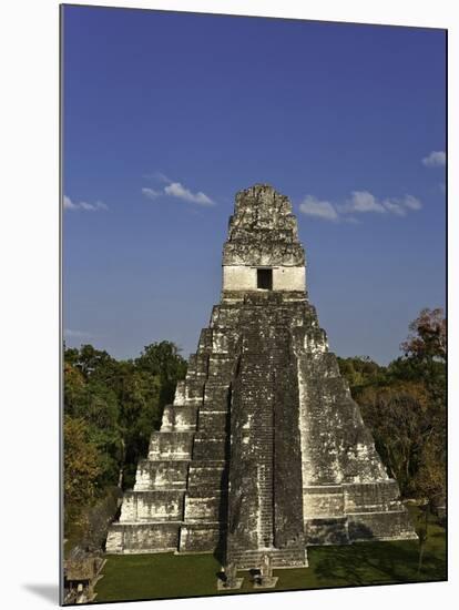 Temple I or Temple of the Giant Jaguar at Tikal-Danny Lehman-Mounted Photographic Print