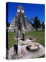 Temple I, Tikal, Guatemala-John Elk III-Stretched Canvas