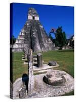 Temple I, Tikal, Guatemala-John Elk III-Stretched Canvas