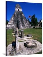 Temple I, Tikal, Guatemala-John Elk III-Stretched Canvas