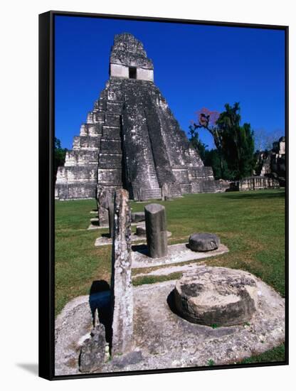 Temple I, Tikal, Guatemala-John Elk III-Framed Stretched Canvas