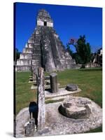 Temple I, Tikal, Guatemala-John Elk III-Stretched Canvas