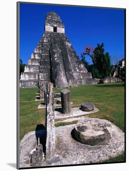 Temple I, Tikal, Guatemala-John Elk III-Mounted Photographic Print