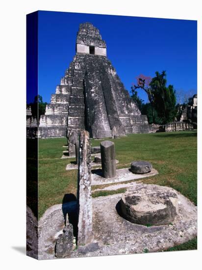 Temple I, Tikal, Guatemala-John Elk III-Stretched Canvas