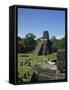 Temple II, Great Plaza, Tikal, UNESCO World Heritage Site, Guatemala, Central America-Traverso Doug-Framed Stretched Canvas