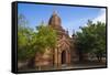 Temple in Bagan, Myanmar.-Michele Niles-Framed Stretched Canvas