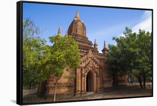 Temple in Bagan, Myanmar.-Michele Niles-Framed Stretched Canvas