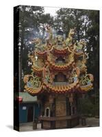 Temple in Cedar Forest, Alishan National Forest Recreation Area, Chiayi County, Taiwan-Christian Kober-Stretched Canvas