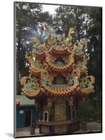 Temple in Cedar Forest, Alishan National Forest Recreation Area, Chiayi County, Taiwan-Christian Kober-Mounted Photographic Print