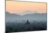 Temple in Early Morning Mist at Dawn, Bagan (Pagan), Myanmar (Burma)-Stephen Studd-Mounted Photographic Print