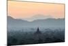 Temple in Early Morning Mist at Dawn, Bagan (Pagan), Myanmar (Burma)-Stephen Studd-Mounted Photographic Print