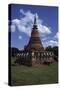 Temple in Sukhothai Historical Park, Thailand-null-Stretched Canvas