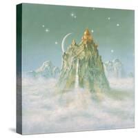 Temple in the Mountain-Simon Cook-Stretched Canvas